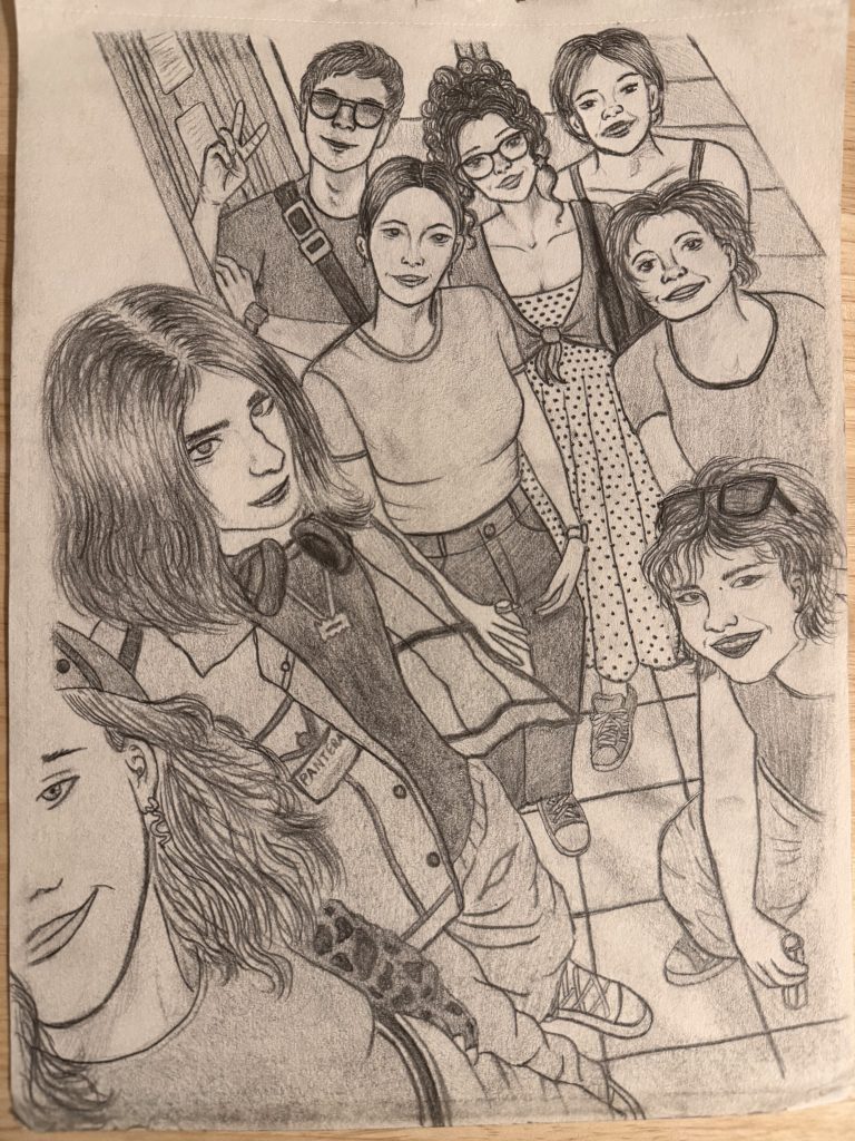 (c) Lloyd 2026: Zeichnung der Teilnehmer*innen des Austausches